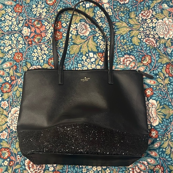 Kate Spade glittery tote bag
